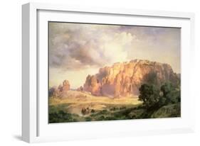The Pueblo of Acoma, New Mexico-Thomas Moran-Framed Giclee Print