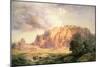 The Pueblo of Acoma, New Mexico-Thomas Moran-Mounted Giclee Print