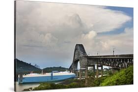 The Puente De Las Americas near Panama City.-Jon Hicks-Stretched Canvas