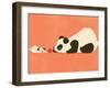 The Pug and the Panda-Jay Fleck-Framed Art Print