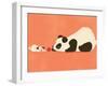 The Pug and the Panda-Jay Fleck-Framed Art Print