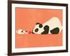 The Pug and the Panda-Jay Fleck-Framed Art Print