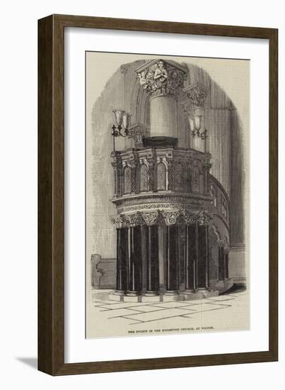 The Pulpit in the Byzantine Church, at Wilton-null-Framed Giclee Print