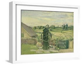 The Pump, Nash End-Albert Rutherston-Framed Giclee Print