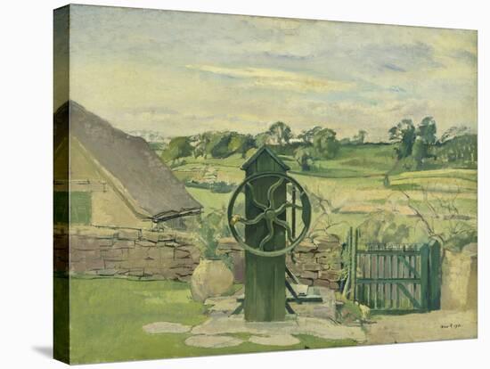 The Pump, Nash End-Albert Rutherston-Stretched Canvas