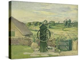 The Pump, Nash End-Albert Rutherston-Stretched Canvas