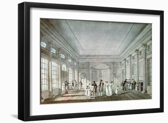 The Pump Room, Bath-John Claude Nattes-Framed Giclee Print