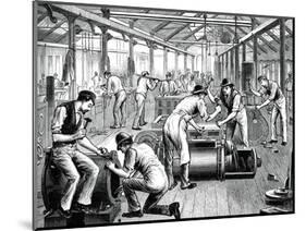 The Pump Shop in a Cornwall Works, C1880-null-Mounted Giclee Print