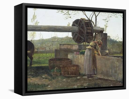 The Pumping Machine-Silvestro Lega-Framed Stretched Canvas