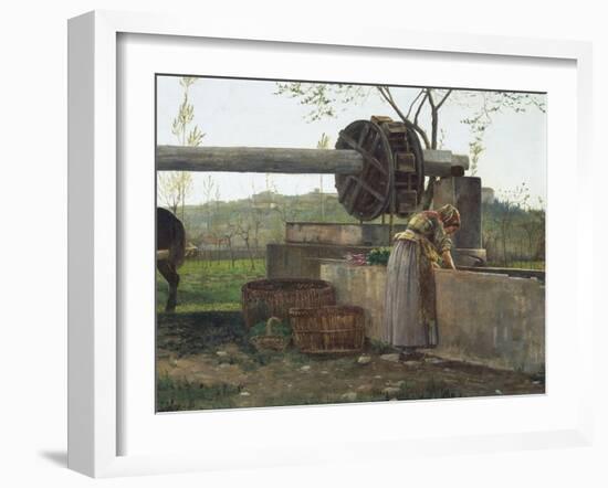 The Pumping Machine-Silvestro Lega-Framed Giclee Print
