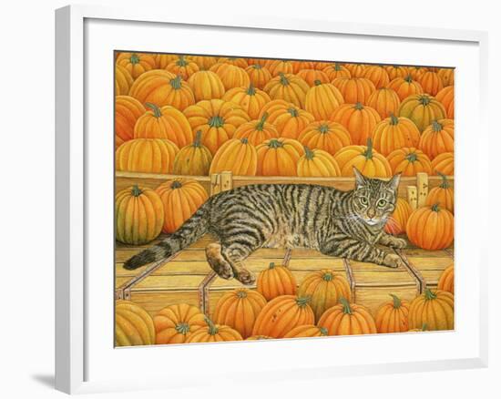 The Pumpkin-Cat, 1995-Ditz-Framed Giclee Print