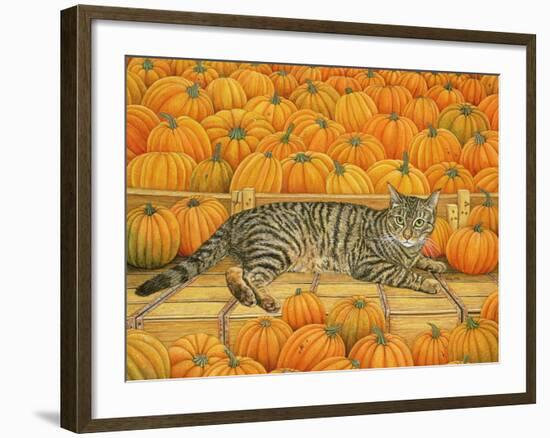 The Pumpkin-Cat, 1995-Ditz-Framed Giclee Print