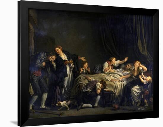 The Punished Son, 1778-Jean-Baptiste Greuze-Framed Giclee Print