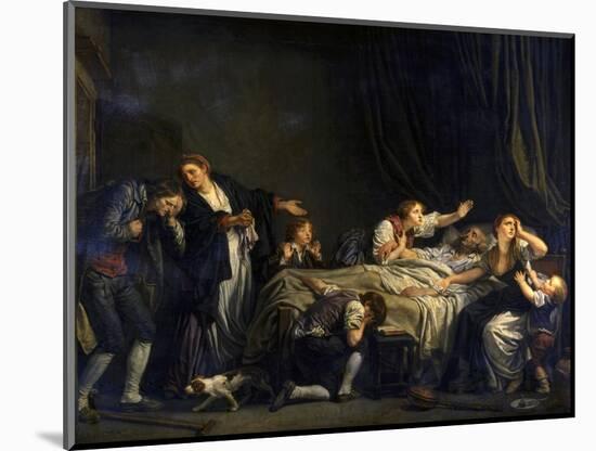 The Punished Son, 1778-Jean-Baptiste Greuze-Mounted Giclee Print