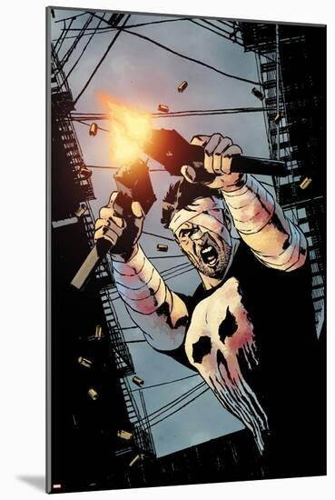 The Punisher No.7 Cover: Punisher-Michael Lark-Mounted Poster