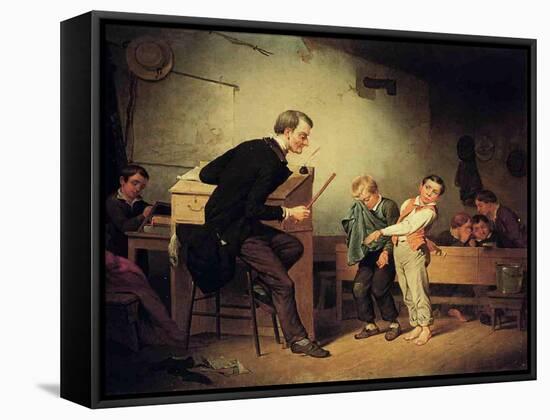 The Punishment, 1850-Francis William Edmonds-Framed Stretched Canvas