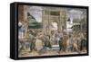 The Punishment of Korah, Dathan and Abiram, 1481-Sandro Botticelli-Framed Stretched Canvas
