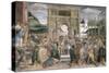 The Punishment of Korah, Dathan and Abiram, 1481-Sandro Botticelli-Stretched Canvas