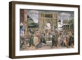The Punishment of Korah, Dathan and Abiram, 1481-Sandro Botticelli-Framed Giclee Print