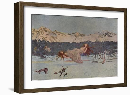 'The Punishment of Luxury', 1891 (1935)-Giovanni Segantini-Framed Giclee Print