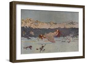 'The Punishment of Luxury', 1891 (1935)-Giovanni Segantini-Framed Giclee Print