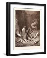 The Punishment of Simonists-Gustave Dore-Framed Giclee Print