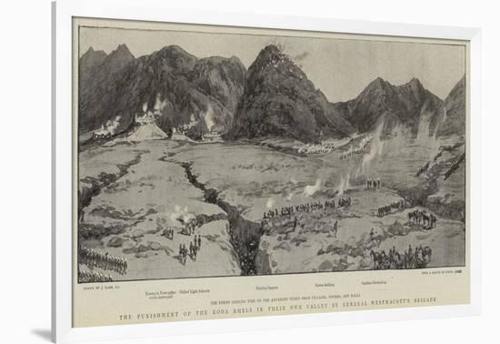 The Punishment of the Koda Khels in their Own Valley by General Westmacott's Brigade-Joseph Nash-Framed Giclee Print