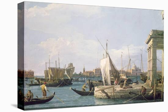 The Punta Della Dogana, 1730-Canaletto-Stretched Canvas