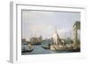 The Punta Della Dogana, 1730-Canaletto-Framed Giclee Print