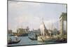 The Punta Della Dogana, 1730-Canaletto-Mounted Giclee Print