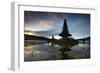 The Pura Ulun Danu Bratan Temple at Sunrise-Alex Saberi-Framed Photographic Print