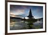 The Pura Ulun Danu Bratan Temple at Sunrise-Alex Saberi-Framed Photographic Print