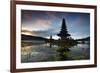 The Pura Ulun Danu Bratan Temple at Sunrise-Alex Saberi-Framed Photographic Print