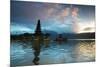 The Pura Ulun Danu Bratan Temple at Sunrise-Alex Saberi-Mounted Photographic Print