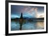 The Pura Ulun Danu Bratan Temple at Sunrise-Alex Saberi-Framed Photographic Print