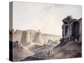 The Purana Qila, Delhi-Thomas & William Daniell-Stretched Canvas