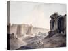 The Purana Qila, Delhi-Thomas & William Daniell-Stretched Canvas