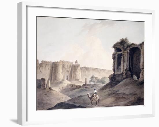 The Purana Qila, Delhi-Thomas & William Daniell-Framed Giclee Print