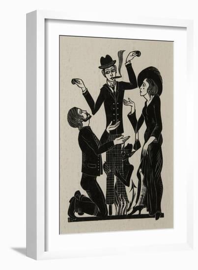 The Purchaser, 1915-Eric Gill-Framed Giclee Print