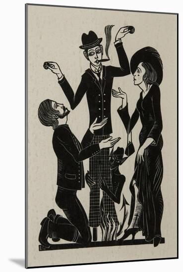 The Purchaser, 1915-Eric Gill-Mounted Giclee Print