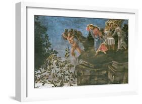 The Purification of the Leper and the Temptation of Christ, in the Sistine Chapel, 1481-Sandro Botticelli-Framed Giclee Print