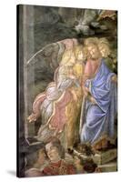 The Purification of the Leper and the Temptation of Christ-Sandro Botticelli-Stretched Canvas