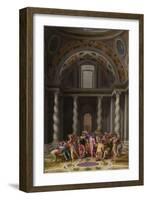 The Purification of the Temple. After 1550-Marcello Venusti-Framed Giclee Print