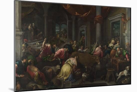 The Purification of the Temple, C. 1580-Jacopo Bassano-Mounted Giclee Print