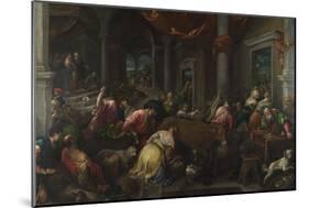 The Purification of the Temple, C. 1580-Jacopo Bassano-Mounted Giclee Print