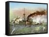 The 'Puritan' at Matanzas, 1898-null-Framed Stretched Canvas