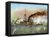 The 'Puritan' at Matanzas, 1898-null-Framed Stretched Canvas