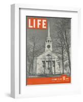 The Puritan Spirit, New England Church, November 23, 1942-Fritz Goro-Framed Photographic Print