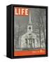 The Puritan Spirit, New England Church, November 23, 1942-Fritz Goro-Framed Stretched Canvas