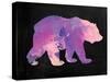 The Purple Bear-Victoria Brown-Stretched Canvas